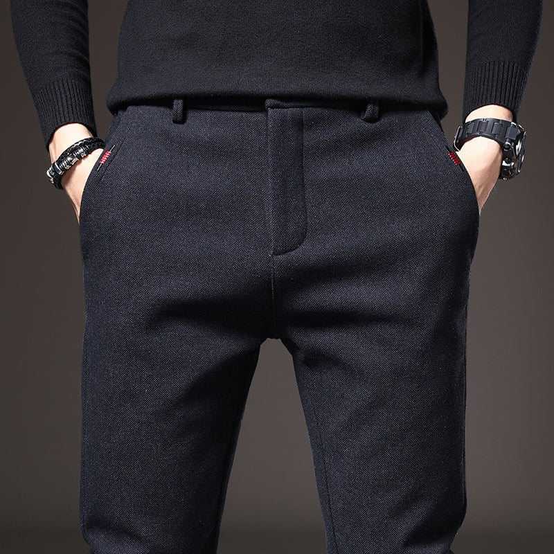 Pantalón vestir hombre elástico slim fit estilo elegante