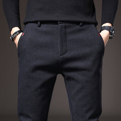 Pantalón vestir hombre elástico slim fit estilo elegante