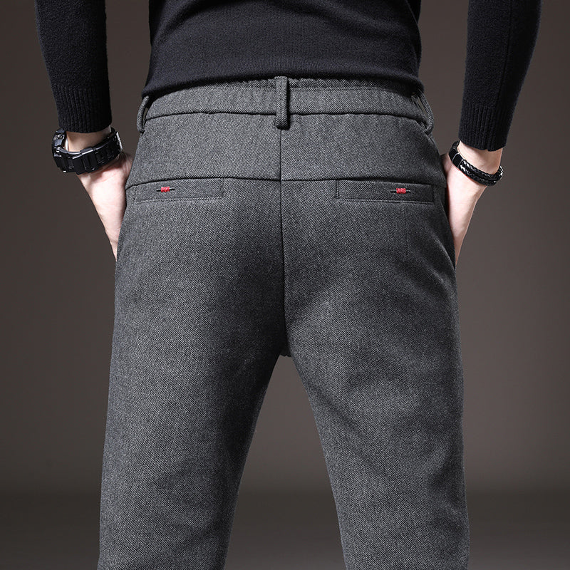 Pantalón vestir hombre elástico slim fit estilo elegante