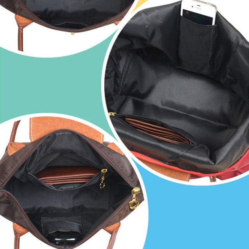 Bolso Tote Mujer de Cuero con Solapa y Asa de Hombro