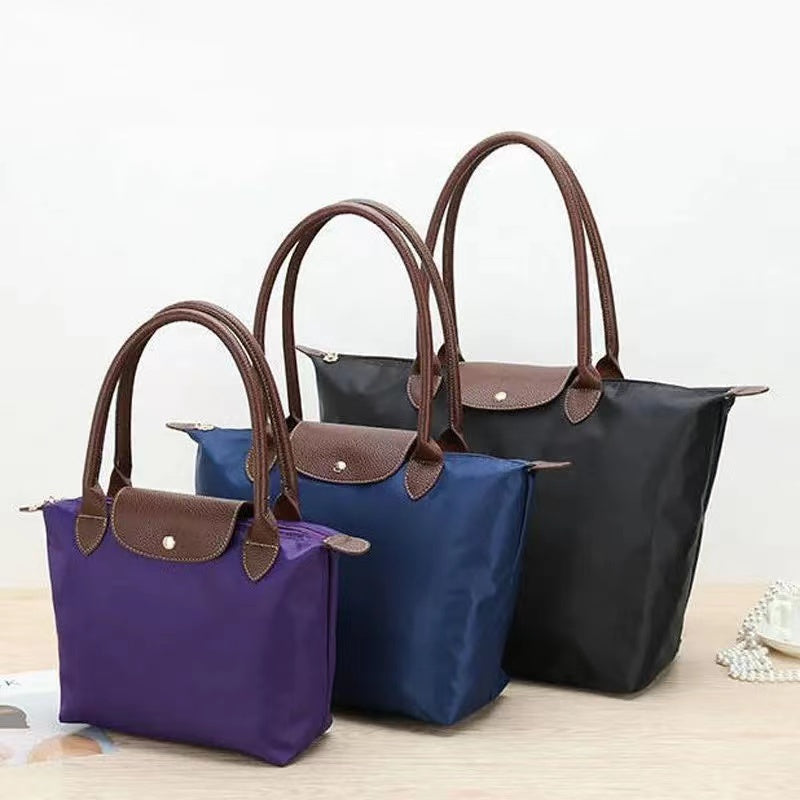Bolso Tote Mujer de Cuero con Solapa y Asa de Hombro