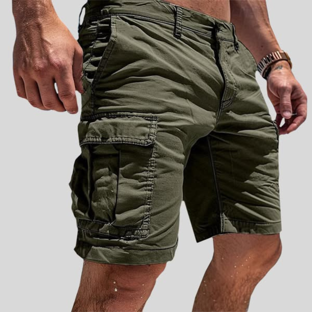 Bermudas cargo hombre Algodón Corte relajado
