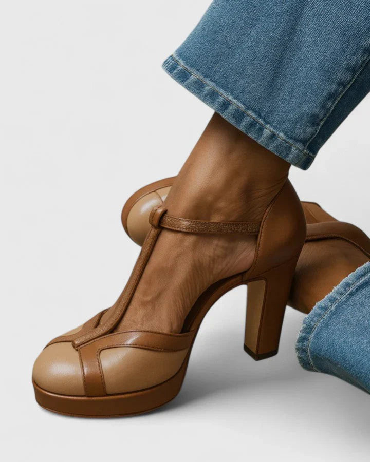 Tacones Mujer Retro Sujeción Ergonómica Elegantes