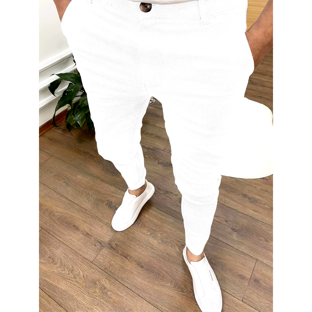 Pantalón Vestir Hombre Corte Clásico Formal