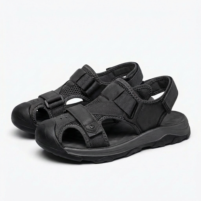 Sandalias Hombre Puntera Cerrada Suela Trekking Outdoor