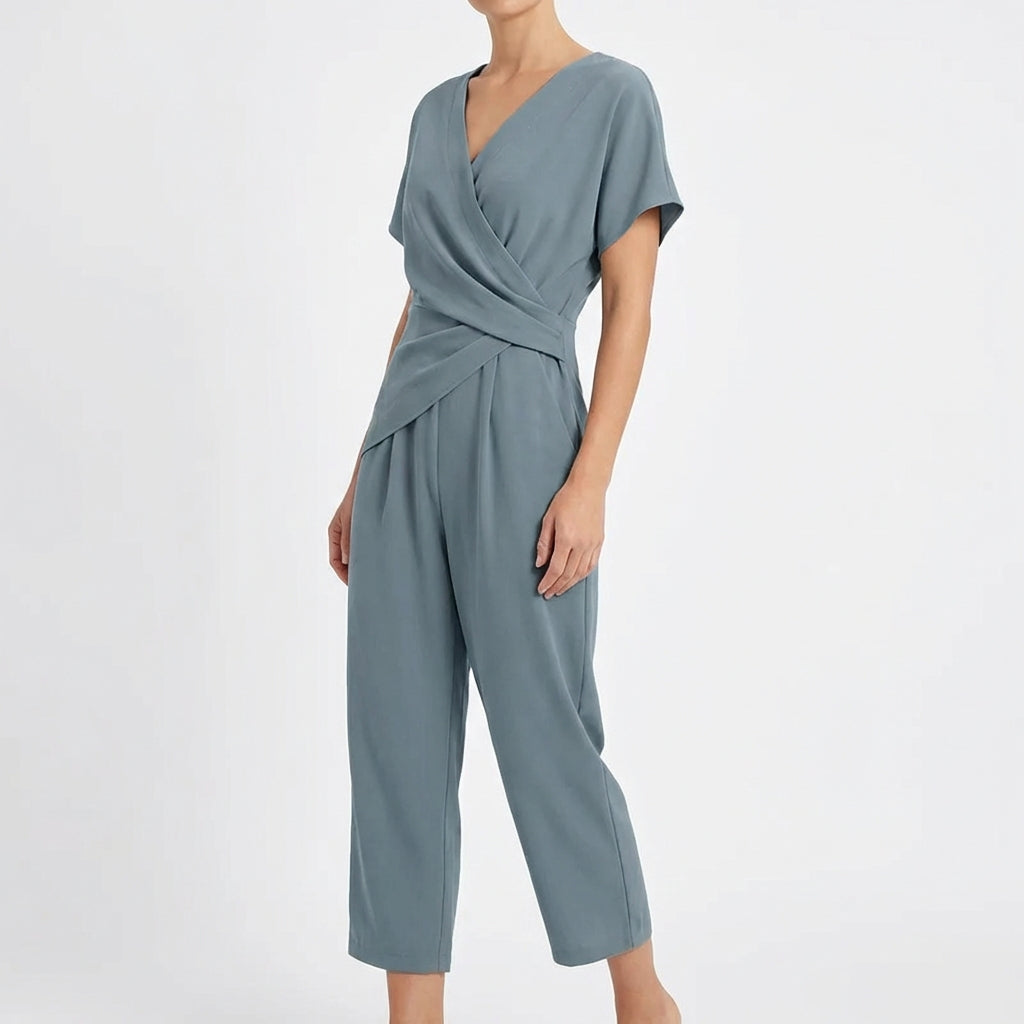Mono Cruzado Mujer Manga Corta Ajuste Chic