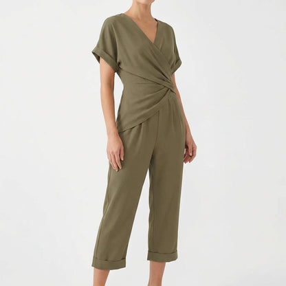 Mono Cruzado Mujer Manga Corta Ajuste Chic