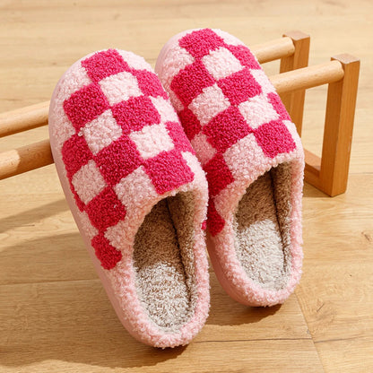 Zapatillas Mujer de Forro Polar con Estampado Ajuste Cómodo