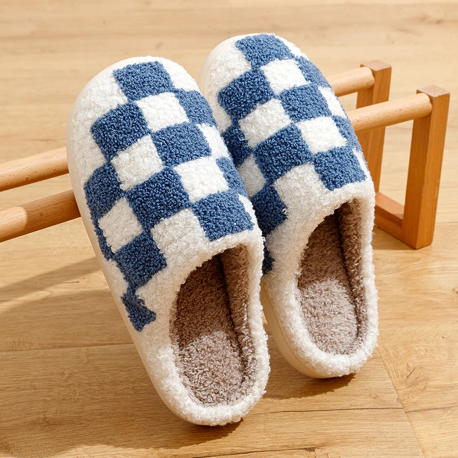Zapatillas Mujer de Forro Polar con Estampado Ajuste Cómodo