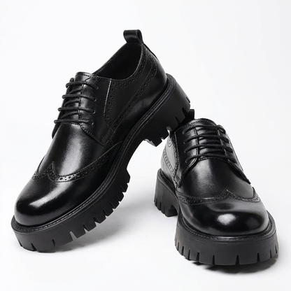 Zapatos Brogue Hombre Cuero Suela Gruesa - Mavetta