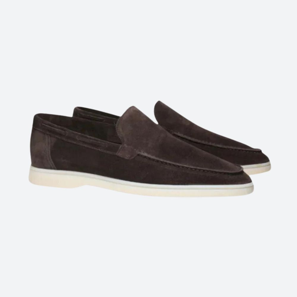 Mocasines Hombre de Piel Sin Cordones Diseño Clásico