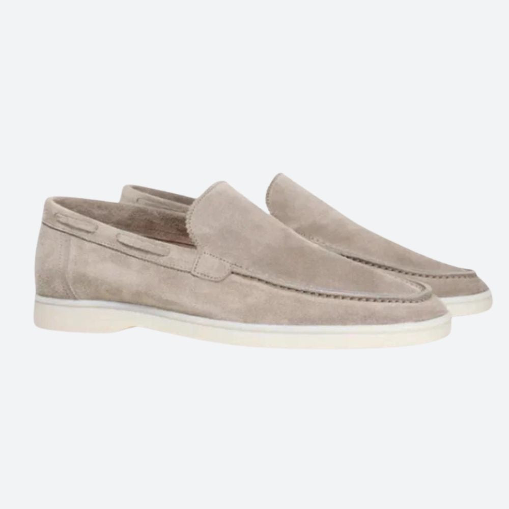 Mocasines Hombre de Piel Sin Cordones Diseño Clásico
