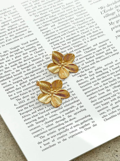 Pendientes Mujer Florales Baño Elegante Ajuste Clásico