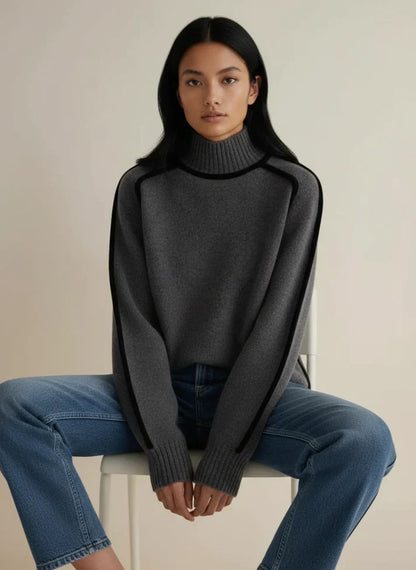 Suéter Mujer Cuello Alto Ajuste Clásico