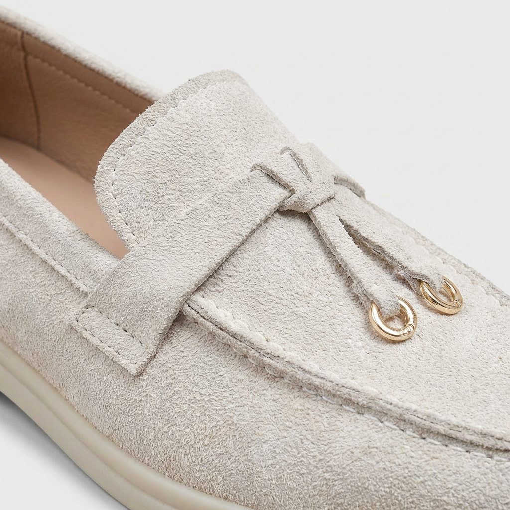 Mocasines Mujer con Ojales Planos Estilo Casual