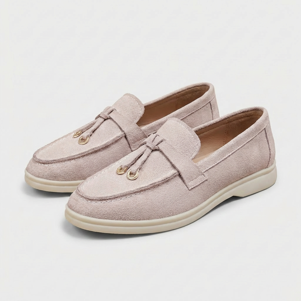 Mocasines Mujer con Ojales Planos Estilo Casual