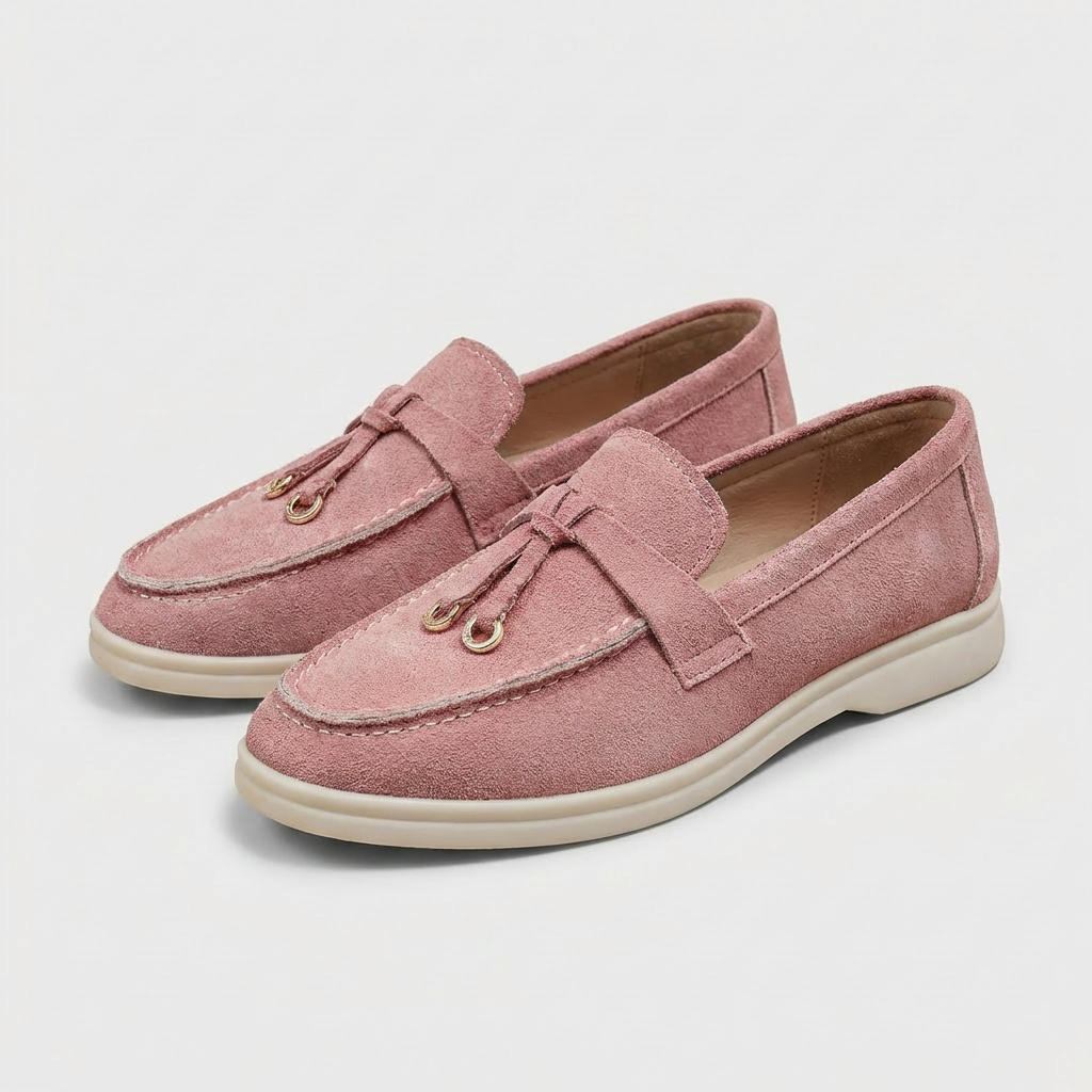 Mocasines Mujer con Ojales Planos Estilo Casual
