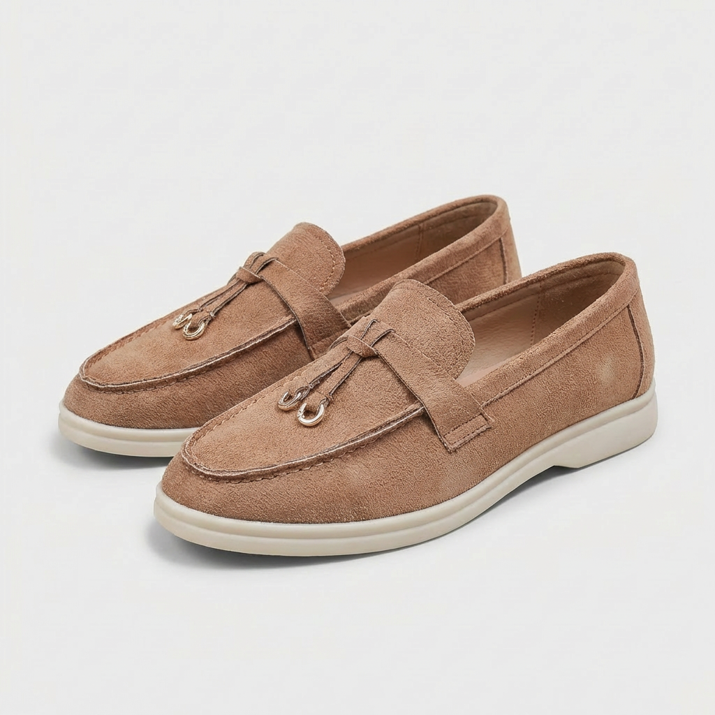 Mocasines Mujer con Ojales Planos Estilo Casual