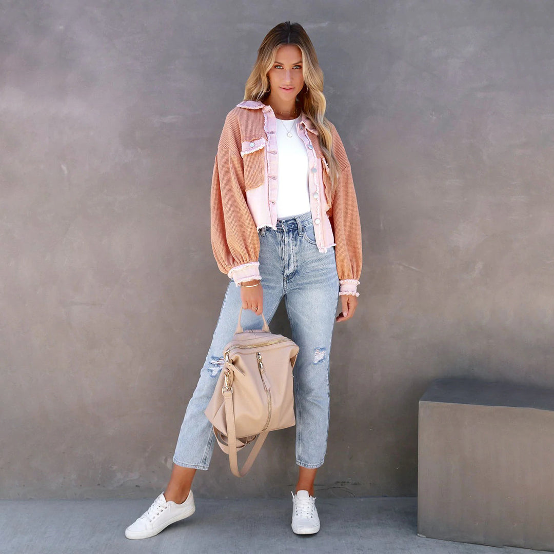 Chaqueta Mujer Estilo Boho Chic Suelta