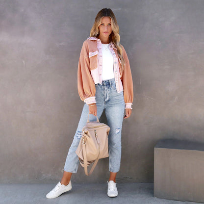 Chaqueta Mujer Estilo Boho Chic Suelta