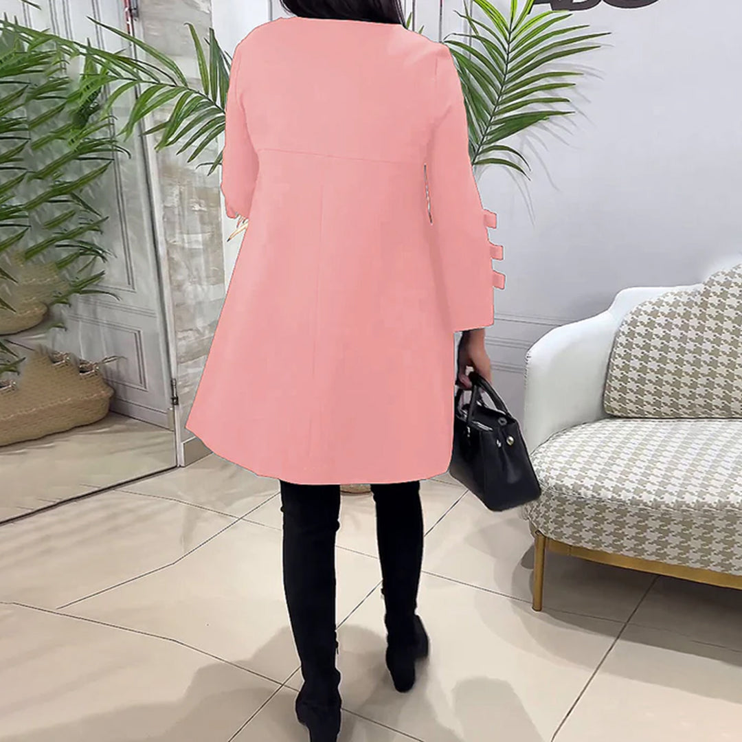 Vestido Casual Mujer Manga Larga Ajuste Regular