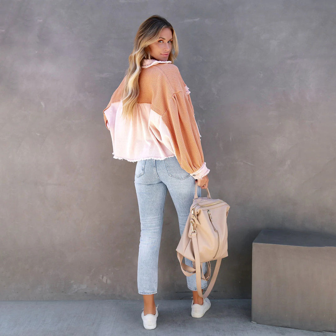 Chaqueta Mujer Estilo Boho Chic Suelta
