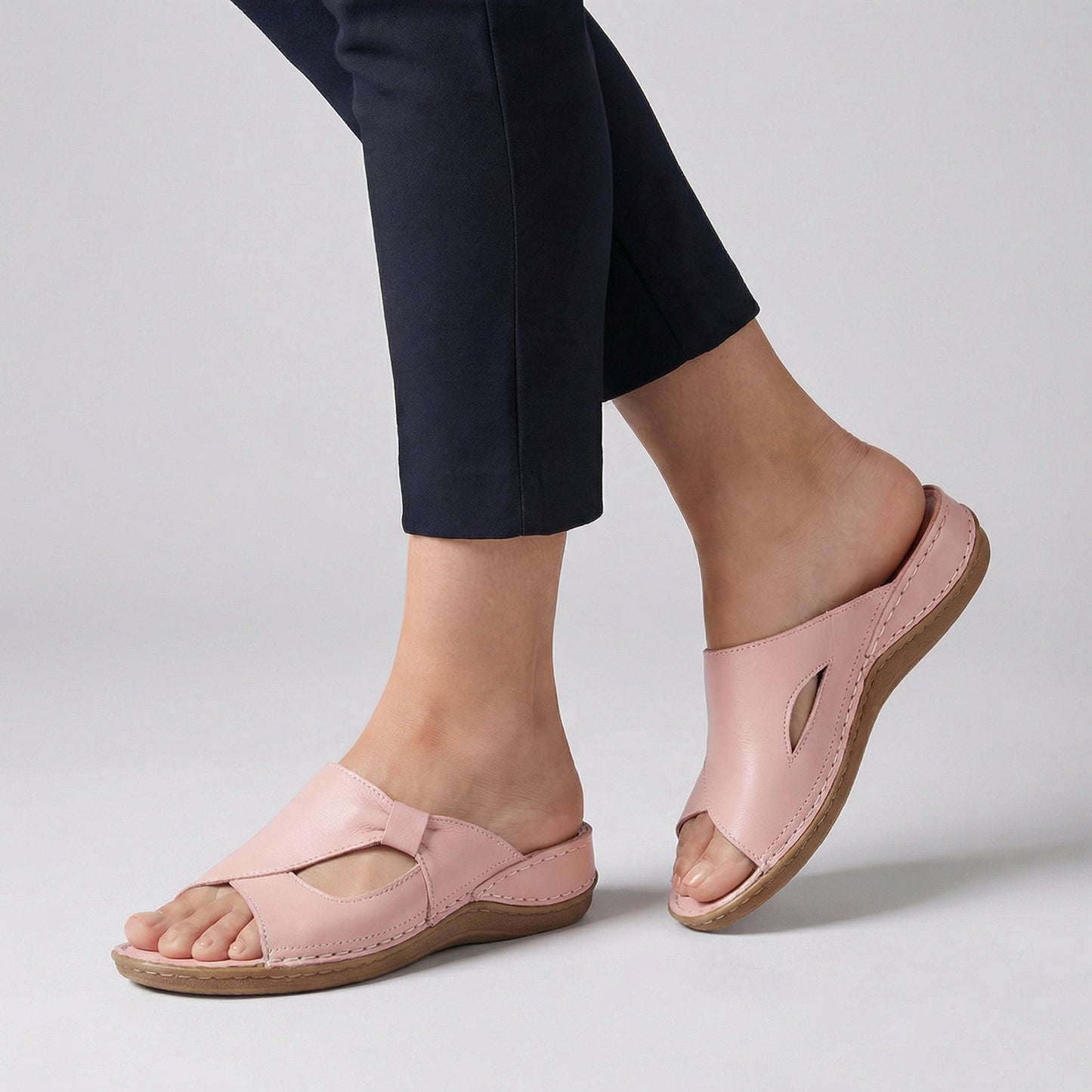 Sandalias dedo mujer con suela apoyo estilo casual