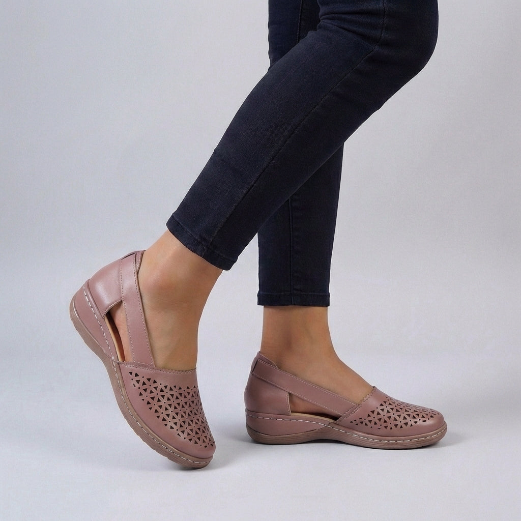 Sandalias Mujer Ortopédicas Confort Diseño Festoneado