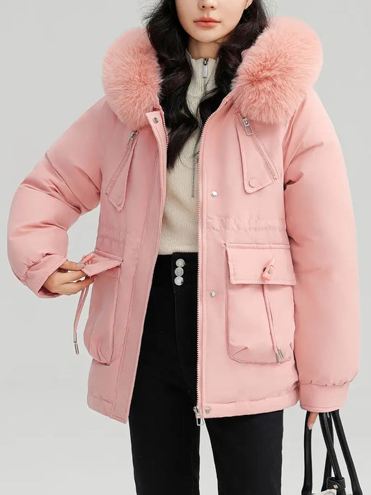 Chaqueta Invierno Mujer Casual Cuello Desmontable - Mavetta