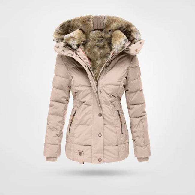 Abrigo Invierno Mujer con Forro de Piel Ajuste Clasico - Mavetta