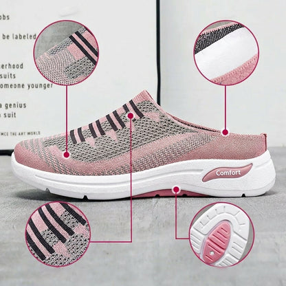 Zapatillas Mujer Transpirables Talón Abierto