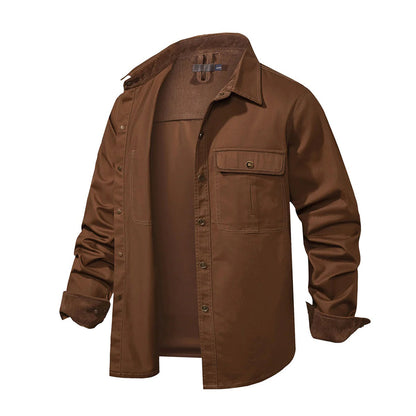 Camisa Hombre Manga Larga Algodón Botones Puños