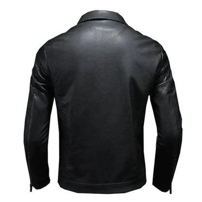 Chaqueta Hombre de Cuero Ajuste Moderno