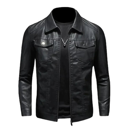 Chaqueta Hombre de Cuero Ajuste Moderno - Mavetta