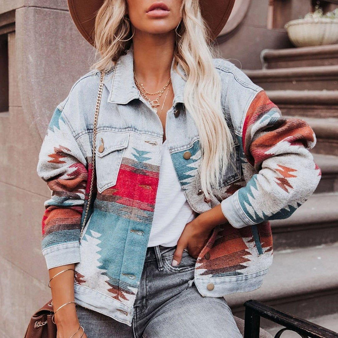 Chaqueta Mujer de Mezclilla Estilo Vintage Ajuste Clásico - Mavetta