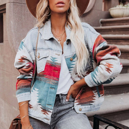 Chaqueta Mujer de Mezclilla Estilo Vintage Ajuste Clásico - Mavetta
