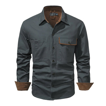 Camisa hombre ligera de tela suave ajuste cómodo