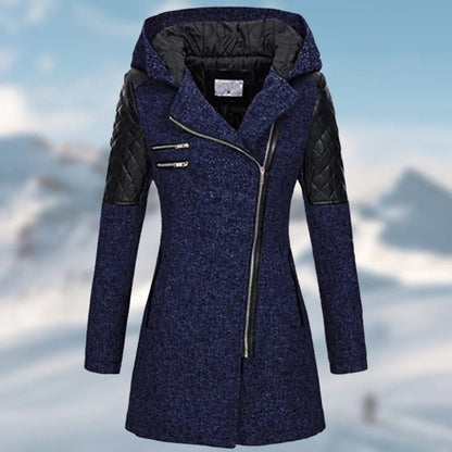 Abrigo Mujer Moderno Invierno Ajuste Confortable