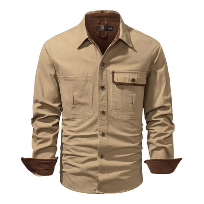 Camisa hombre ligera de tela suave ajuste cómodo