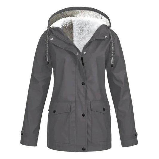 Abrigo Mujer Impermeable Forro de Lana Media Longitud - Mavetta