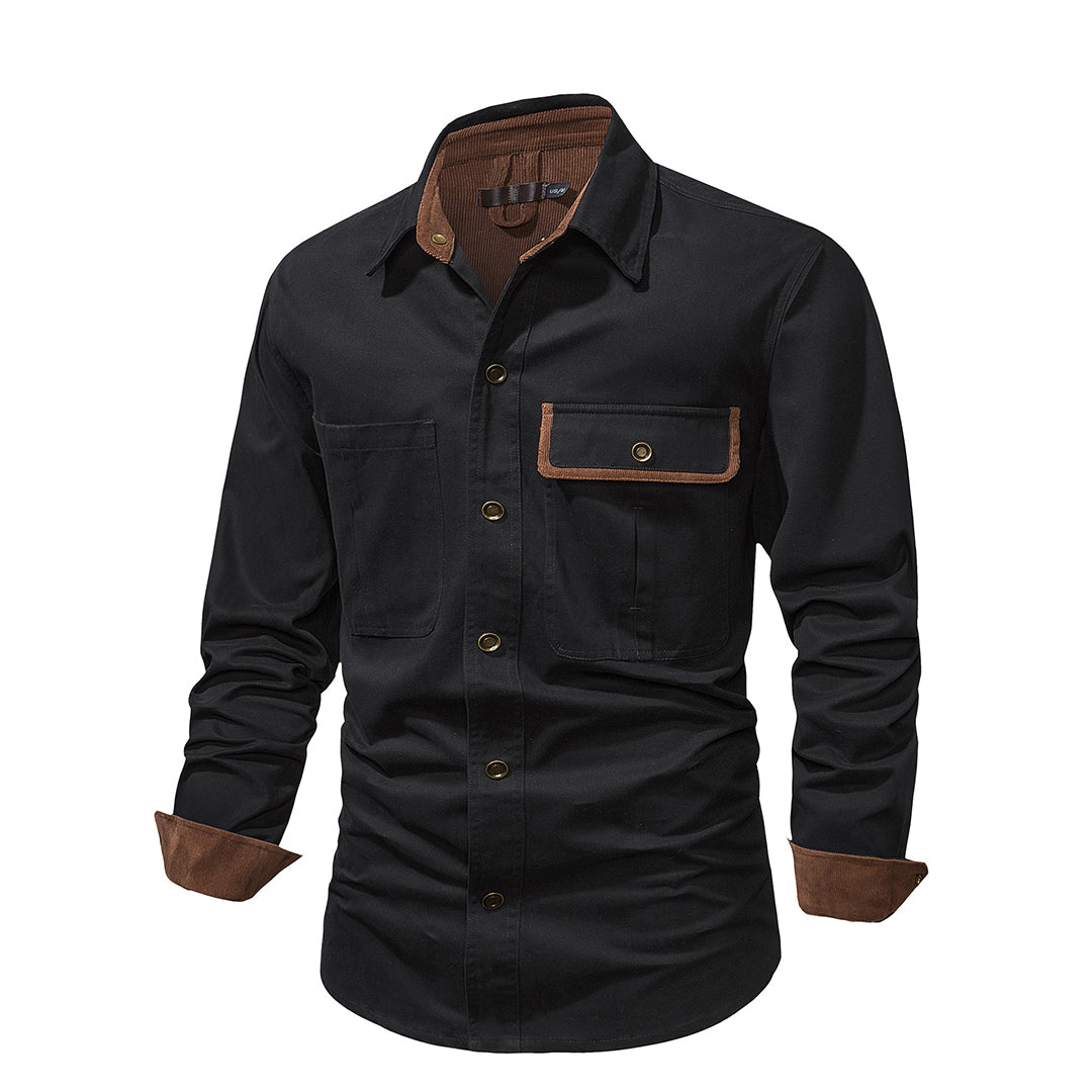 Camisa hombre ligera de tela suave ajuste cómodo