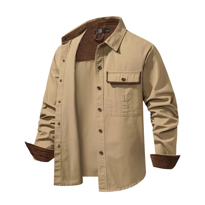 Camisa Hombre Manga Larga Algodón Botones Puños