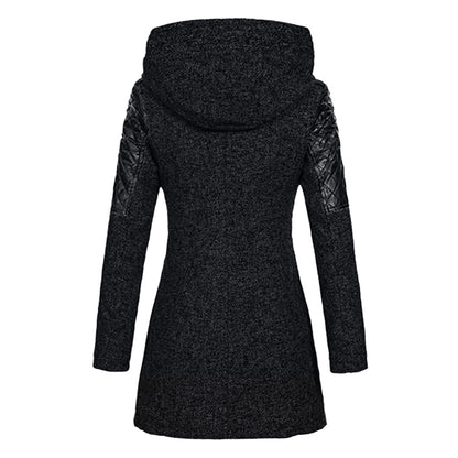 Abrigo Mujer Moderno Invierno Ajuste Confortable