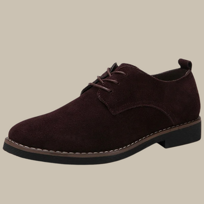 Zapatos Hombre de Vestir Cuero Sintético Mocasines con Cordones