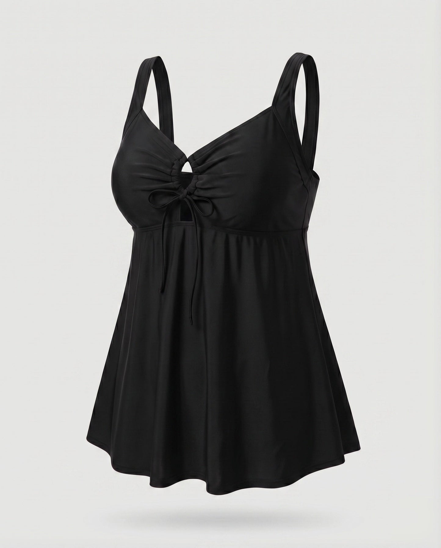 Tankini Mujer Talle Alto Escote Keyhole Dobladillo Tunica
