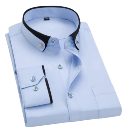 Camisa Hombre Algodón Versátil Corte Clásico