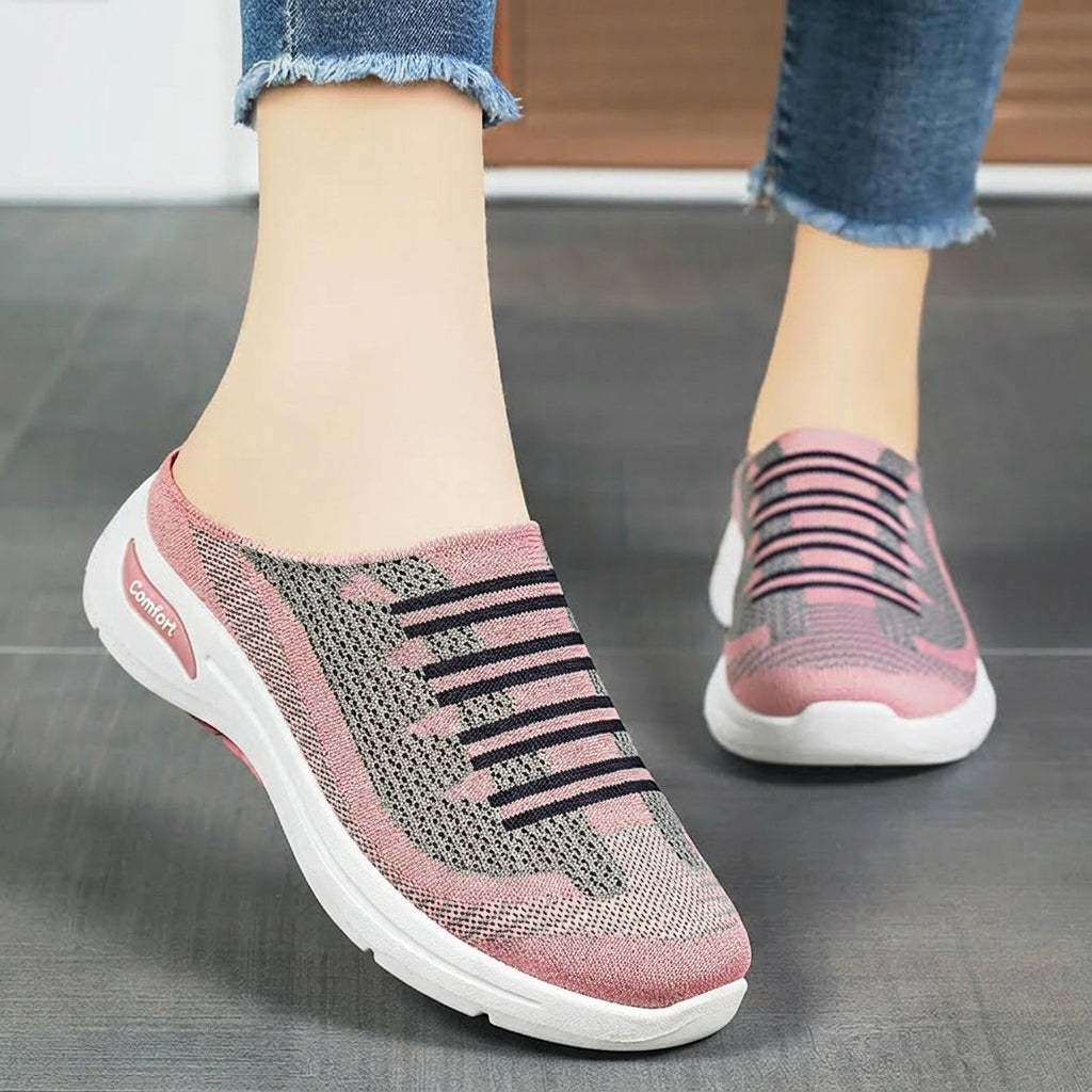 Zapatillas Mujer Transpirables Talón Abierto