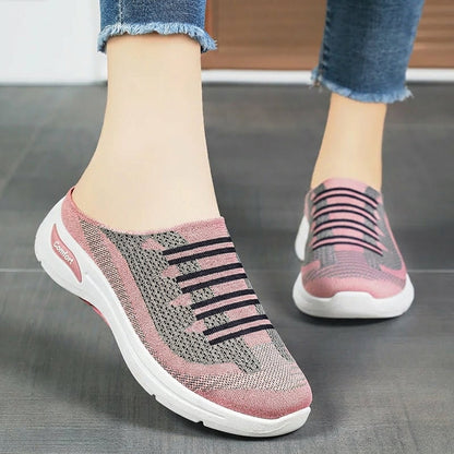 Zapatillas Mujer Transpirables Talón Abierto