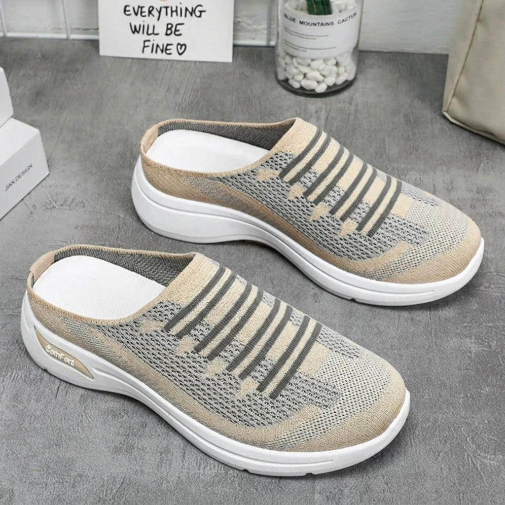 Zapatillas Mujer Transpirables Talón Abierto