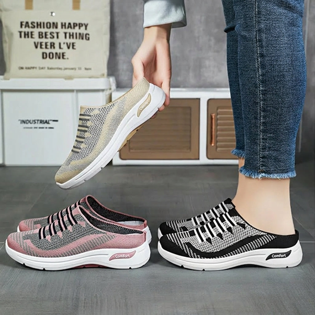 Zapatillas Mujer Transpirables Talón Abierto